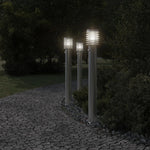 ZNTS Outdoor Floor Lamp with Sensor Silver 110cm Stainless Steel 4006367