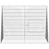 Rabbit Cage Silver 110 x 100 x 85 cm Galvanised Steel 42019228