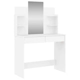 Dressing Table with Mirror White 96x39x142 cm 837574