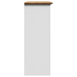Hallway Cabinet BODO White and Brown 80x35x90 cm 4016867