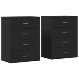 Sideboards 2 pcs Black 60x39x80 cm Engineered Wood 3276624