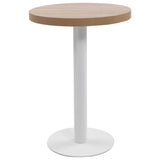 Bistro Table Light Brown 60 cm MDF 286420