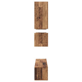 TV Cabinet Set Wall-mounted 8 pcs Old Wood Engineered Wood 3393333