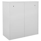 Locker Cabinets 5 pcs Light Grey and Red 90x45x92,5 cm Steel 3095245