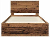Bed Frame with Headboard Old Wood 75 x 190 cm Solid Pine Wood 3409424