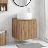 Wall-Mounted Sink Vanity Artisan Oak 49.5 x 44.5 x 66 cm 890461