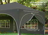 Outsunny 3 x 6m Pop Up Gazebo Shelter Sides, 6 Sandbags, Peak Top Garden Party Tent Marquee T3398P554950