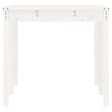 Garden Table White 159.5x82.5x76 cm Solid Wood Pine 823977
