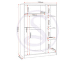 ZNTS Malvern 3 Door Wardrobe 100-101-172