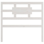 ZNTS Bed Headboard White 105.5x4x100 cm Solid Wood Pine 818026