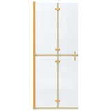 Walk-In Shower Wall Folding Gold 80 x 6.5 x 190 cm 42017970