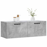 Wall Cabinet Concrete Grey 100x36.5x35 cm Engineered Wood 830128