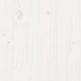 ZNTS Bookcase Bed without Mattress White 135x190 cm Double Solid Wood Pine 3321578