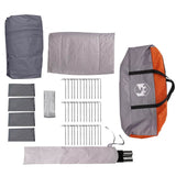 Family Tent 20-Person Grey and Orange 745 x 700 x 217 cm 42004079