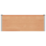 Garden Raised Bed Brown 200 x 30 x 72 cm WPC and Aluminium 42039031