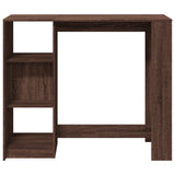 Bar Table with Shelf Brown Oak 124x46x103.5 cm Engineered Wood 854397