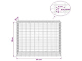 Gabion with 3.5 mm Wire and 5x2.5 cm Mesh 50x30x50 cm 3461731