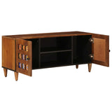 TV Cabinet with Shelf Walnut 105 x 33 x 46 cm Solid Mango Wood 4018224