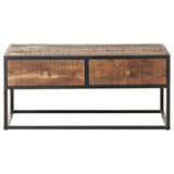 Coffee Table 90x50x40 cm Rough Acacia Wood 320912