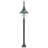 Garden Post Light E27 120 cm Aluminium Dark Green 44218