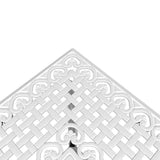 Bistro Set White Cast Aluminium Medium Durable Bistro Set 3216347