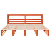 Bed Frame without Mattress Wax Brown 180x200 cm Super King Solid Wood Pine 3306506