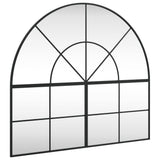 Wall Mirror Black 100x90 cm Arch Iron 3200611