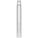 Arched Gabion Baskets 2 pcs 300x30x220/240 cm Galvanised Iron 3146629