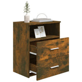 Bed Cabinets 2 pcs Smoked Oak 50x32x60 cm 815859