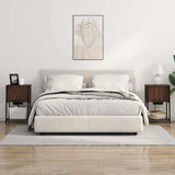 Bedside Cabinet 2 pcs Brown Oak 38 x 31 x 61 cm Engineered Wood 859459