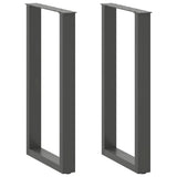 Bar Table Legs U-Shaped 2 pcs Anthracite 50x cm Steel 4013222