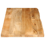 Table Top Live Edge 140x60x3.8 cm Solid Wood Mango 370505