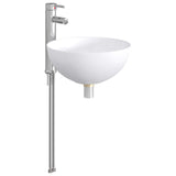 Bathroom Wash Basin Chrome 35.5 x 35.5 x 14.5 cm Metal 890244