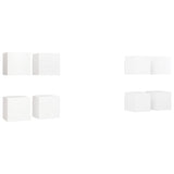 Wall Mounted TV Cabinets 8 pcs White 30.5x30x30 cm 3078739