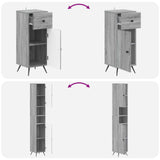 3 Piece Bathroom Cabinet Set BREDA Engineered Wood 3417888