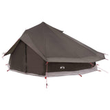 Tipi Tent Brown Grey 800 x 800 x 430 cm Polyester and Steel 42029021