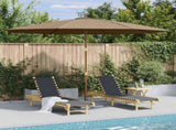 Garden Parasol with Wooden Pole 350 cm Taupe 44530