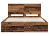 Bed Frame with Headboard Old Wood 120 x 190 cm Solid Pine Wood 3411044