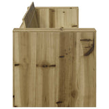 Garden Sofa Brown 185.5 x 60 x 62 cm Solid Pine Wood 873875