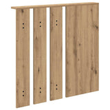 Wall-Mounted Coat Rack with Shelf Artisan oak 84 x 10 x 80 cm 874498