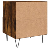 Bedside Cabinets 2 pcs Smoked Oak 40x35x47.5 cm Engineered Wood 827431