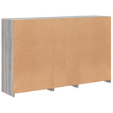 Sideboard with LED Lights Grey Sonoma 162x37x100 cm 3209175