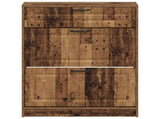 Shoe Cabinet UTRECHT 78 x 24 x 100 cm Engineered Wood Old Wood 897763