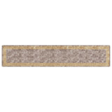 Rug Runner MARSA Grey 80 x 400 cm Polyester and PVC 42023356