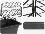 Planter Trellis Anthracite 58 x 29 x 78 cm PP 42033398