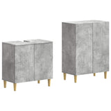 2 Piece Bathroom Cabinet Set ARNHEM Concrete Grey 3417606