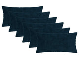 Cushion Cover 6 pcs HEERLEN Navy Blue 50 x 80 cm 912174