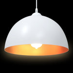 ZNTS Pendant Lamps 2 pcs Height Adjustable E27 White Ø 30 cm Metal 4103452