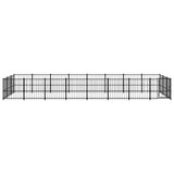 Outdoor Dog Kennel Steel 22.58 m 3124621