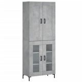 Highboard Concrete Grey 69,5x34x180 cm Engineered Wood 3199621